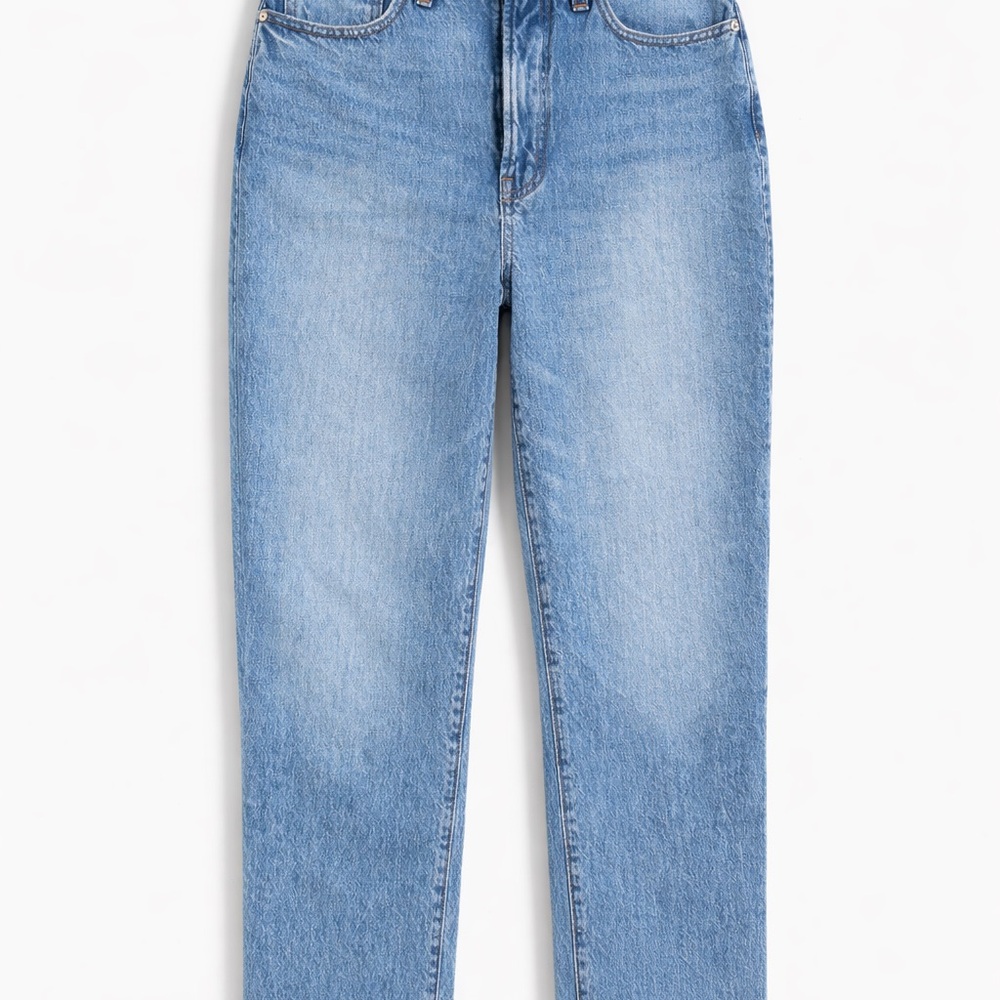 Madewell Curvy Perfect Vintage Straight Jeans Size 28 Light Wash High Rise